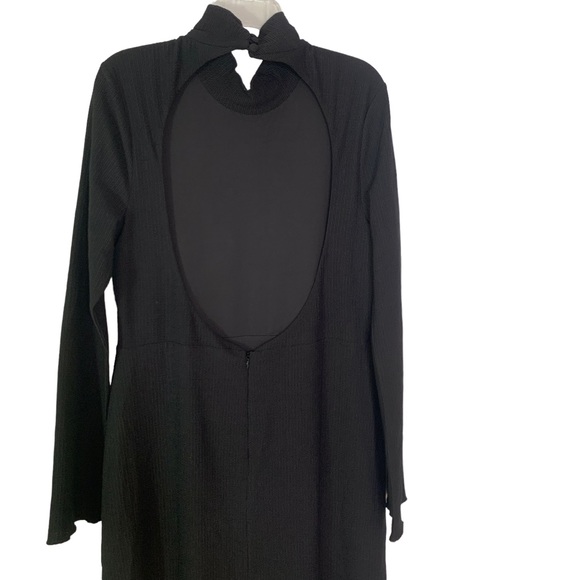 Tularosa Dianne Dress Open Back Maxi with Slit Black XL NWT - Picture 6 of 13